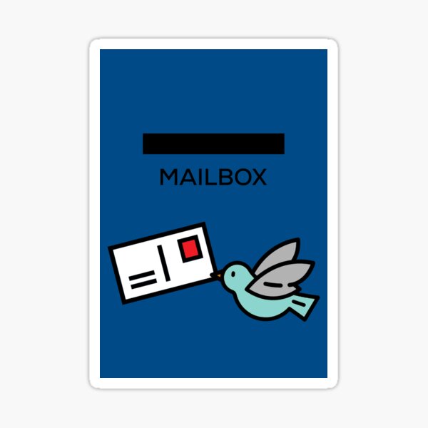 Item preview, Happy Postcrossing Mailbox Postal Box Postal Letter Writing Airmail USA USPS Post Carrier Bird designed and sold by cutestamps.