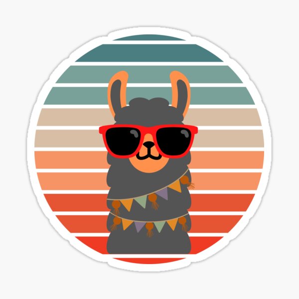 Artikel-Vorschau von Süßes Lama-T-Shirt im Retro-Stil für Lama-Liebhaber. Lustiges Alpaka-Kostüm und -Waren im Vintage-Stil, designt und verkauft von Kenny789.