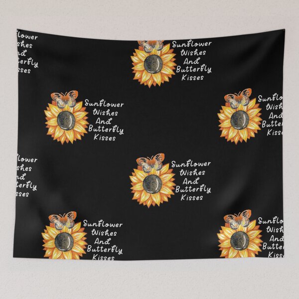 Item preview, Sunflower Wishes And Butterfly Kisses, Sunflower Butterfly Dreams designed and sold by SportyDogShop.
