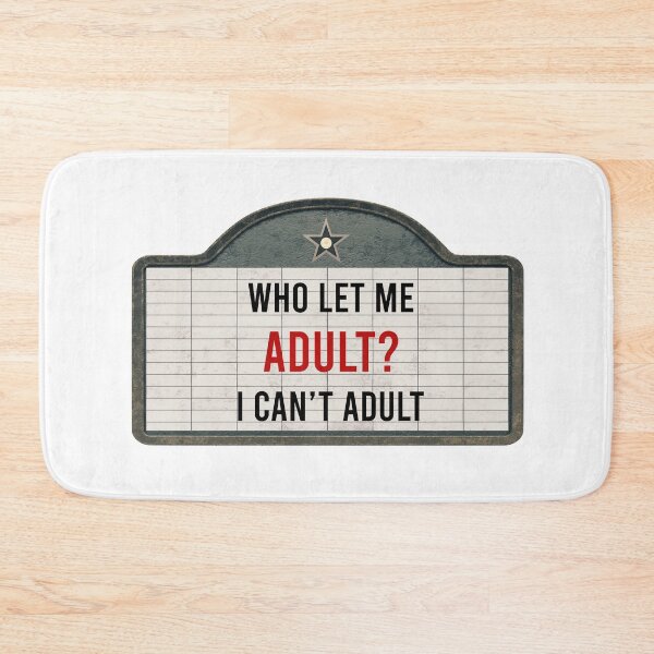 Item preview, Funny Cinema Sign Adulting Who Let Me Adult designed and sold by ChicoryJunction.
