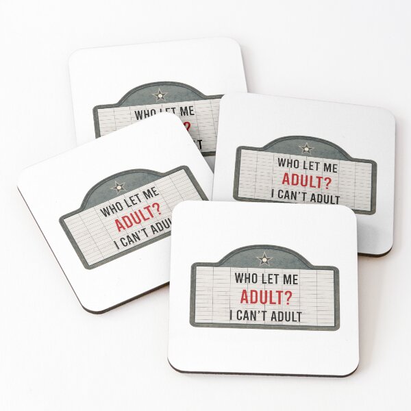 Item preview, Funny Cinema Sign Adulting Who Let Me Adult designed and sold by ChicoryJunction.