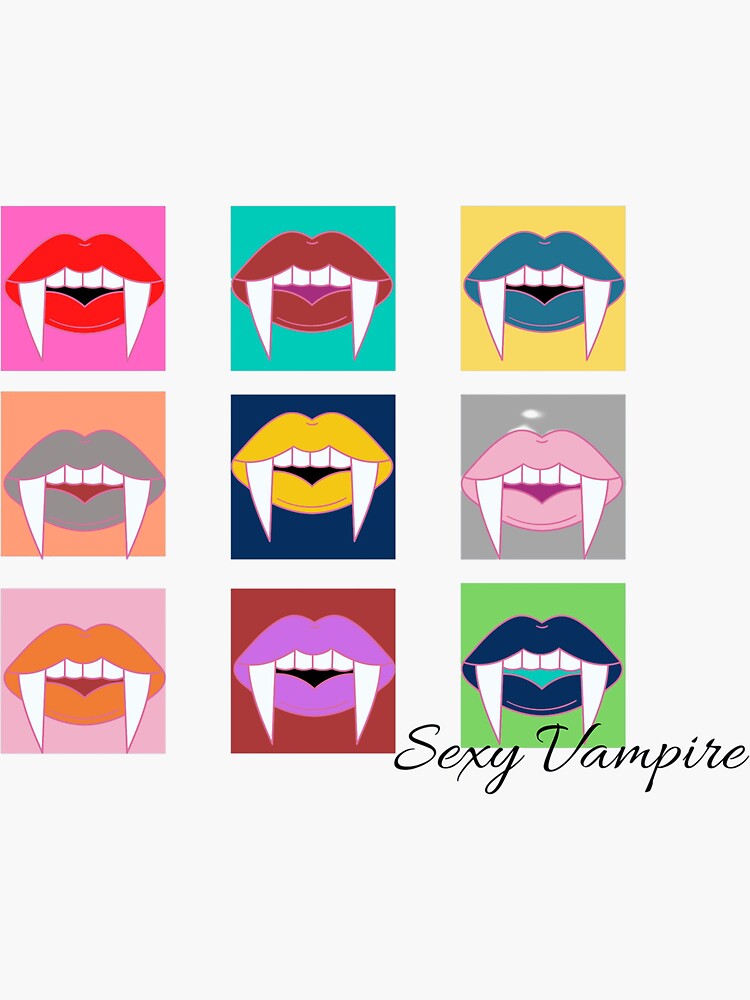 Sexy Vampire Sticker By Ngadjeu Ange Redbubble 6668