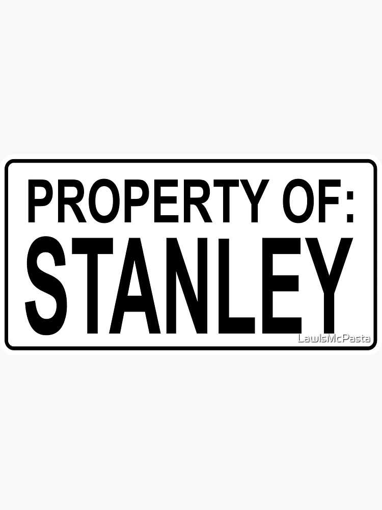 Stanley Parable Ultra Deluxe Bucket and Property of Stanley Sticker Sheet  6 × 4