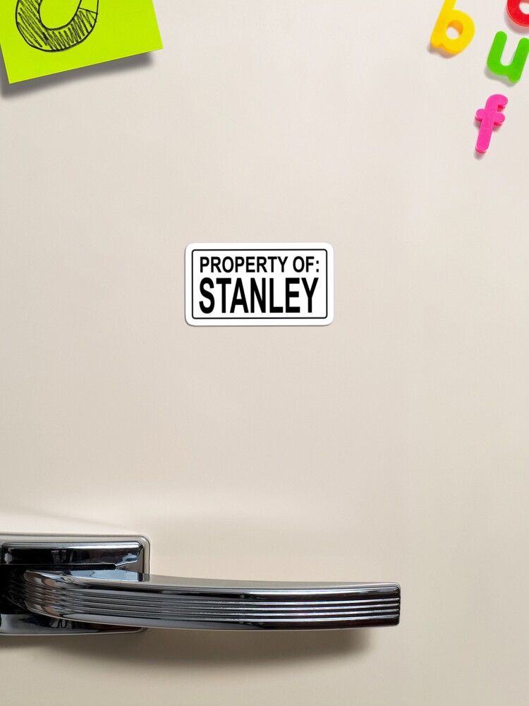 Property of Stanley Bucket Sticker TSPUD Sticker for Sale by Funnyboop