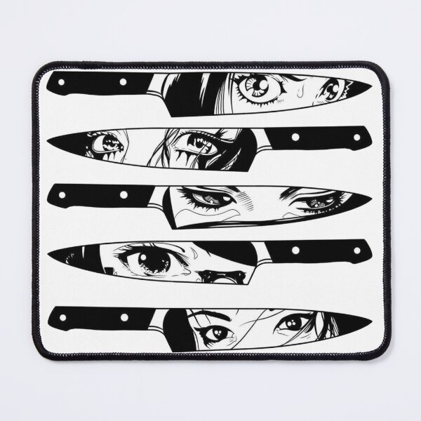 Item preview, Japanese Knives With Girl Face Anime Inspired Sad Art Crying Girl Anime Otaku Fan designed and sold by Reign Of Darkness.