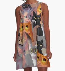 Lotsa cats A-Line Dress