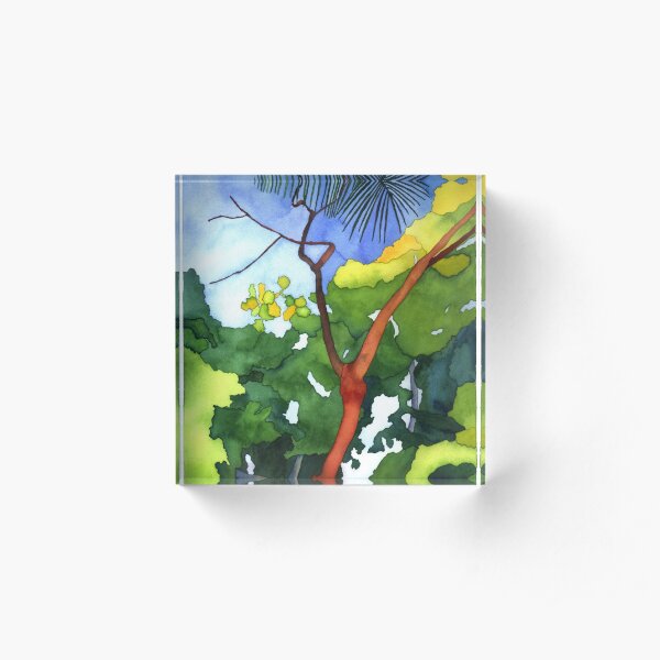 Morning Stretch Acrylic Block