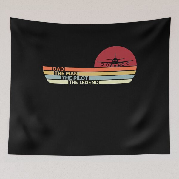 Item preview, Retro Dad, The Man, The Pilot, The Legend - Flying Fathers Day designed and sold by Optix.