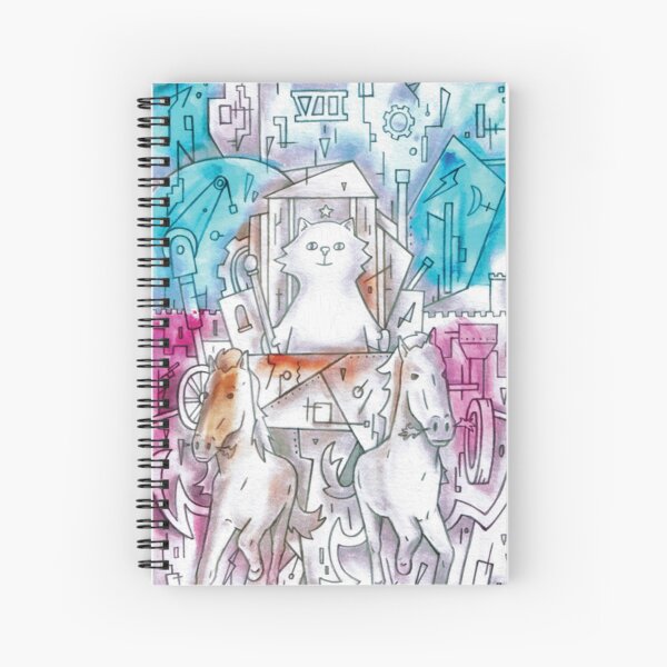 Major Arcana - VII - The Chariot Spiral Notebook