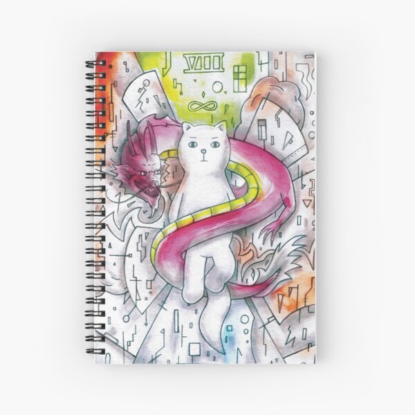 Major Arcana - VIII - Strength Spiral Notebook