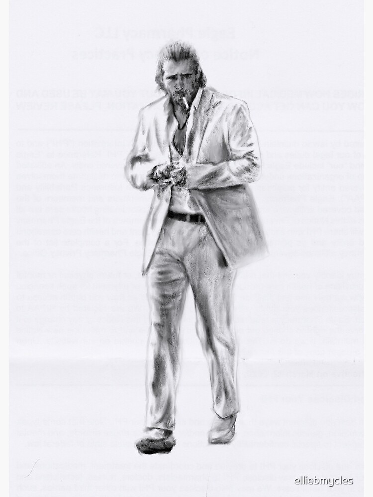 colin farrell in miami vice original drawing