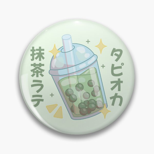 Item preview, Tapioca Matcha Milk Tea - Japanese Text designed and sold by LuYukari.
