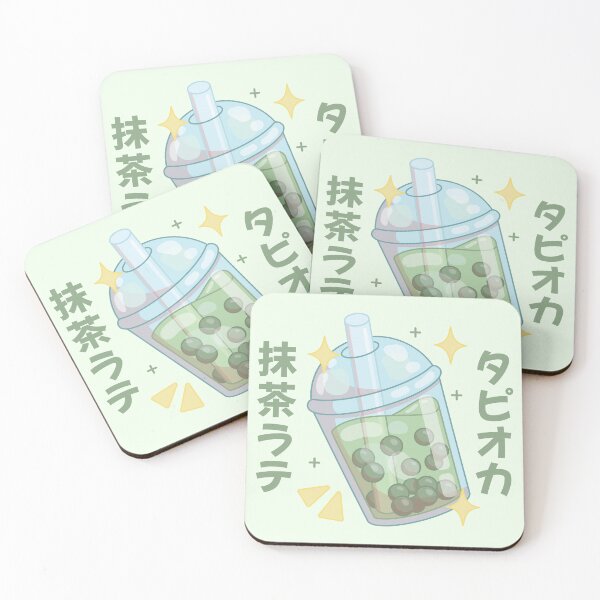Item preview, Tapioca Matcha Milk Tea - Japanese Text designed and sold by LuYukari.