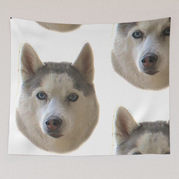 Item preview, Blue Eyed Husky Snow Dog designed and sold by May Finch.