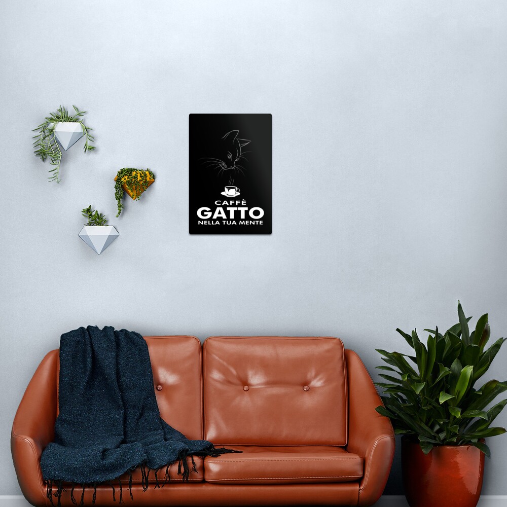 Caffè Gatto Metal Print