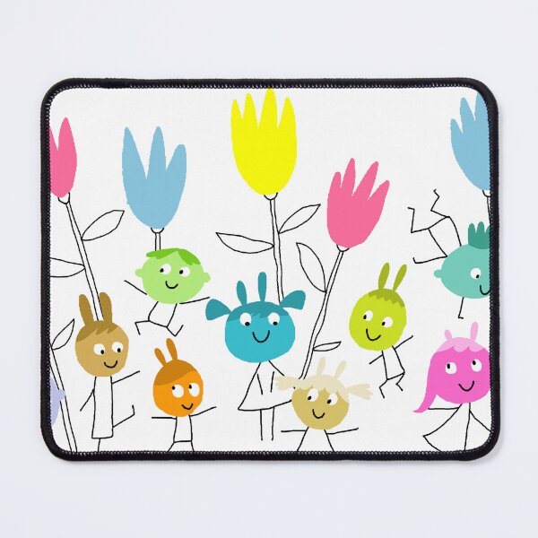 Item preview, Smiling happy kids with flowers designed and sold by evellade.