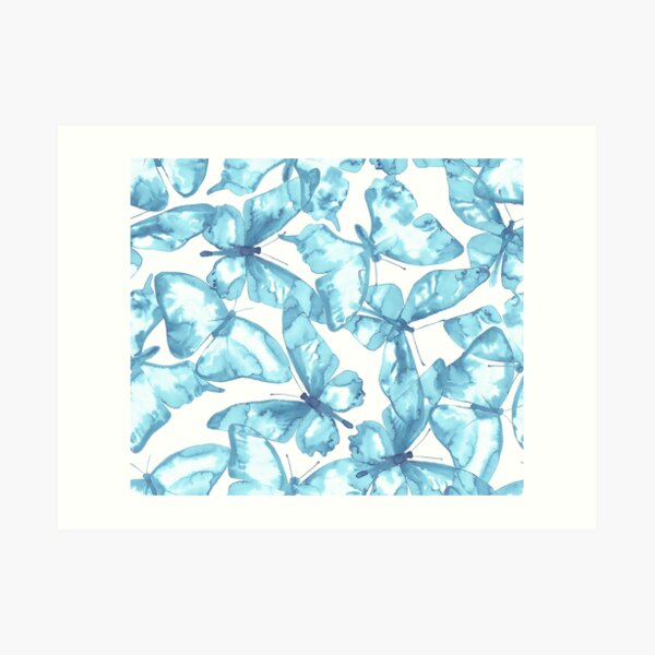 Silky Butterflies Art Print