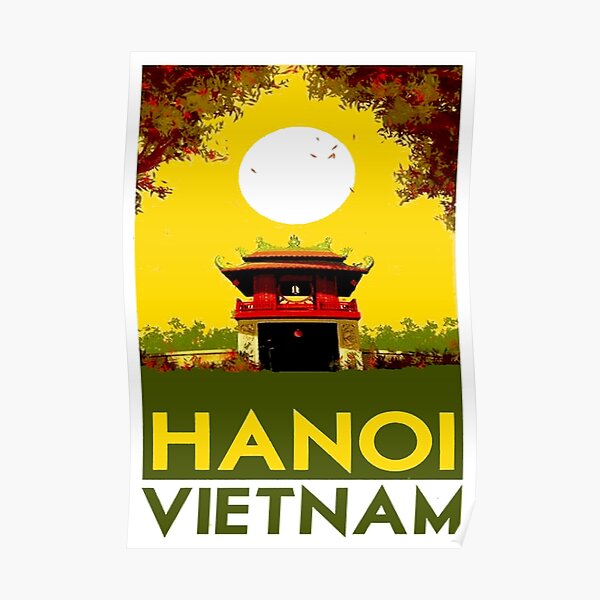 HANOI VIETNAM: impression publicitaire de voyage vintage Poster