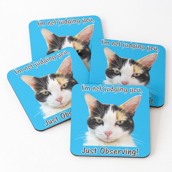Item preview, I'm not judging you, just observing cat attitude designed and sold by captainpeter.