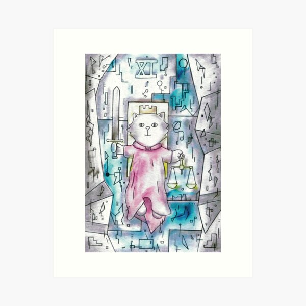 Major Arcana - XI - Justice Art Print