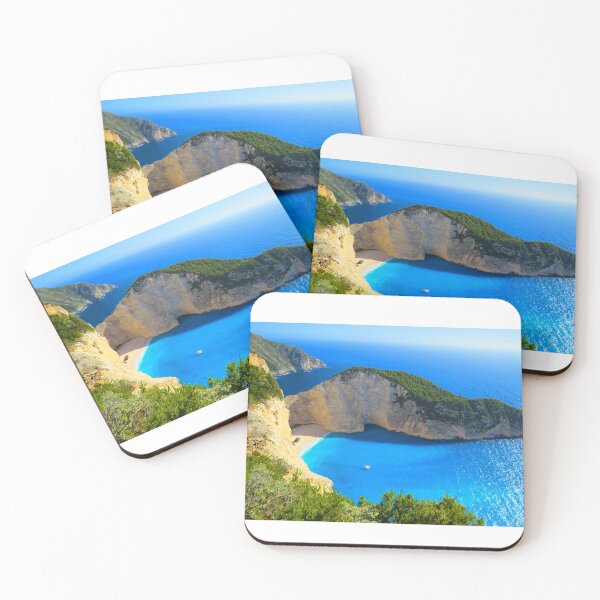 Item preview, Zakynthos Navagio Beach Greece Poster designed and sold by Teetans.
