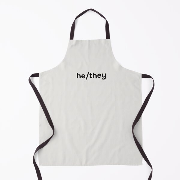Item preview, He/them pronoun. Simple black lettering. designed and sold by helga-wigandt.
