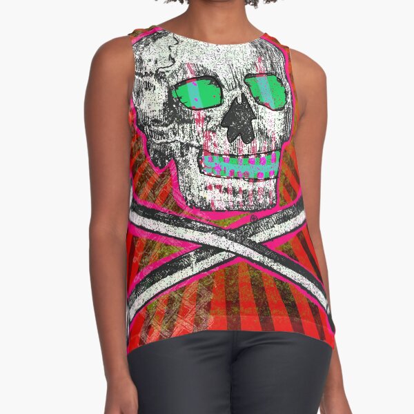 Muertos #10 - NFT Art on the Tezos Blockchain Sleeveless Top