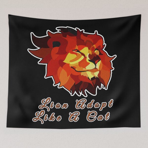Item preview, lion adopts a bird designed and sold by Tiziza.