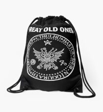 Seal of the Great Old Ones - White Drawstring Bag