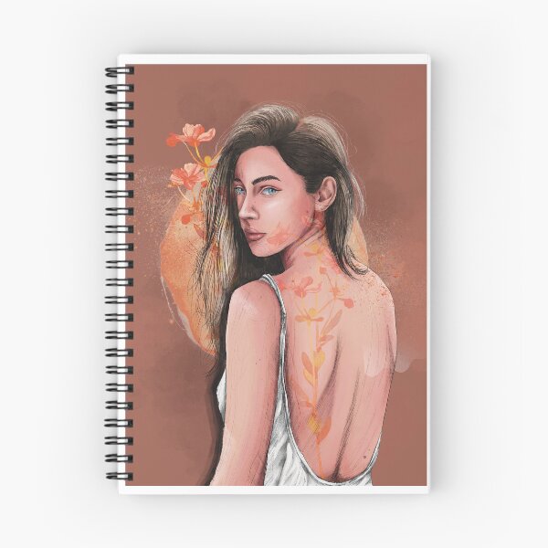Item preview, Flowers on Andrea | Abstract Portrait Painting designed and sold by Jennifer Maier.