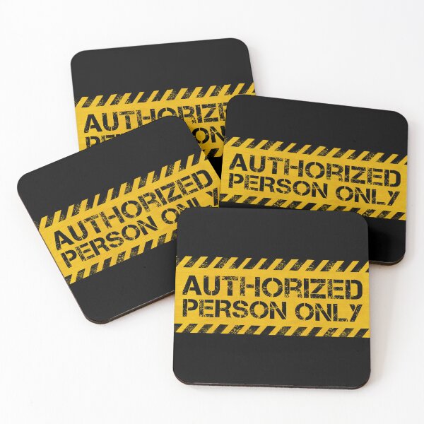 Item preview, Authorized Person Only designed and sold by CAUTION SHOP.