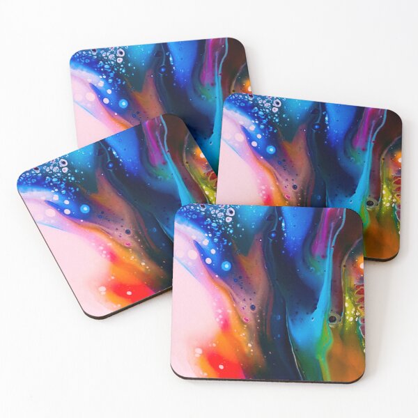 Item preview, Prussian Flames (acrylic pour) designed and sold by Alane Fideler.