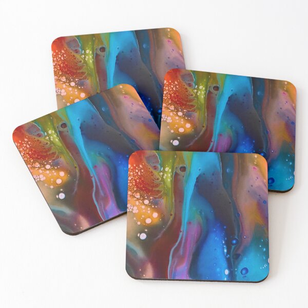 Item preview, Muted Turquoise Drip (acrylic pour) designed and sold by Alane Fideler.