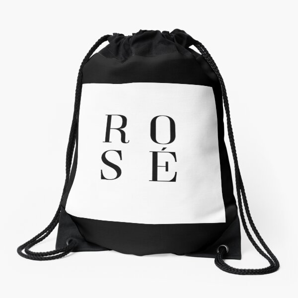 string bag black pink