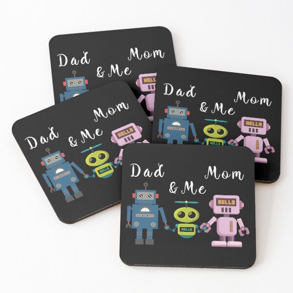 Item preview, Illustration of colorful toy robots family designed and sold by Goliardika-Shop.
