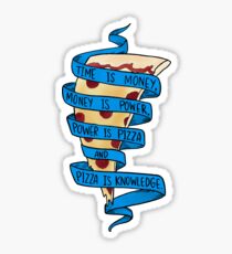 Pizza is knowledge Sticker