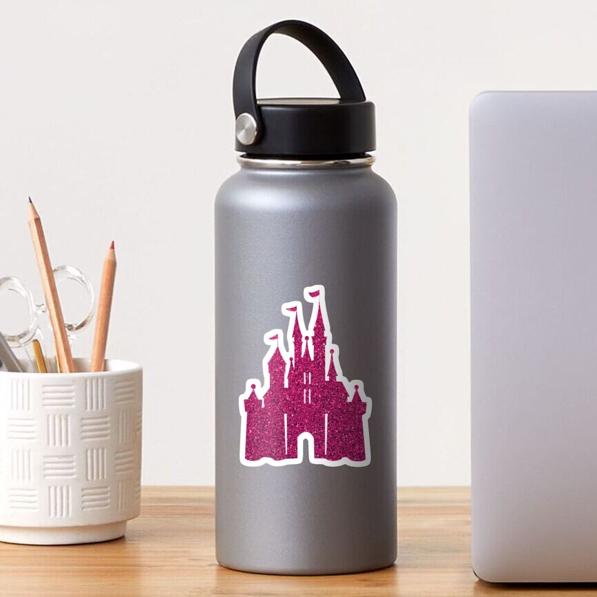 Pink Glitter Wishes Sticker