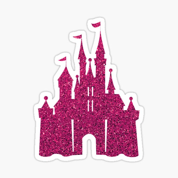 Pink Glitter Wishes Sticker