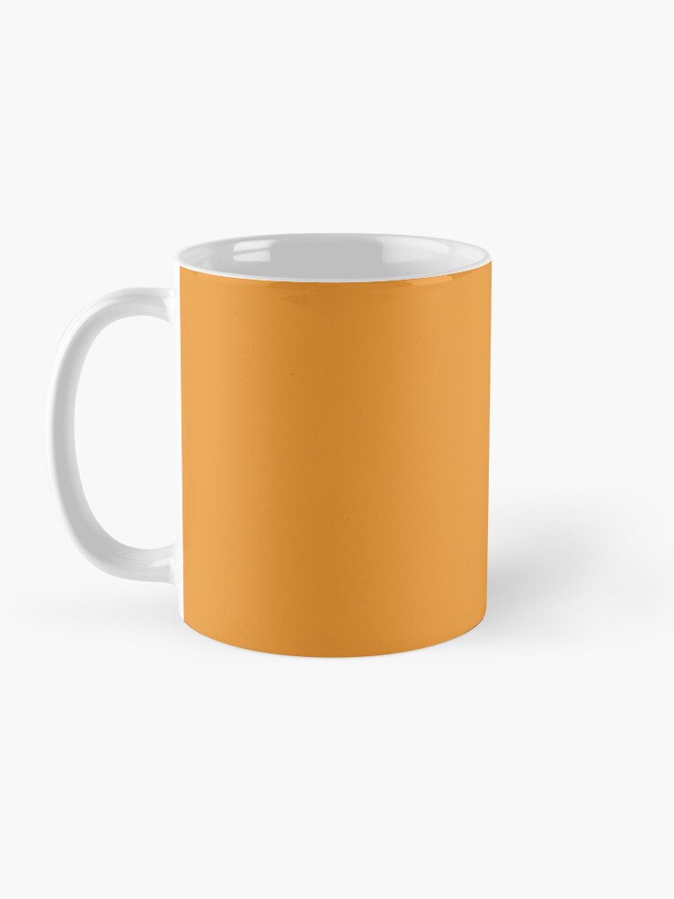 Alternate view of La Coleur Mine Orange (after Yves Klein) Coffee Mug