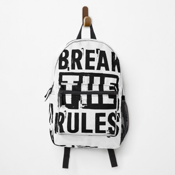Item preview, Break the Rules Grunge Typography Quote Black designed and sold by WearWolfDesigns.