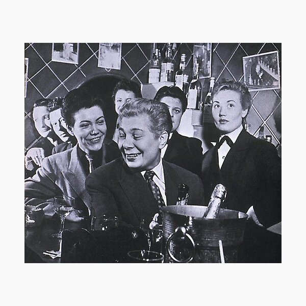 Vintage Lesbians at a Bar Photographic Print