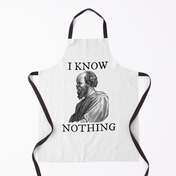Item preview, Socrates Quote I Know Nothing Ancient Greek Philosophy  designed and sold by The Junto Shop.