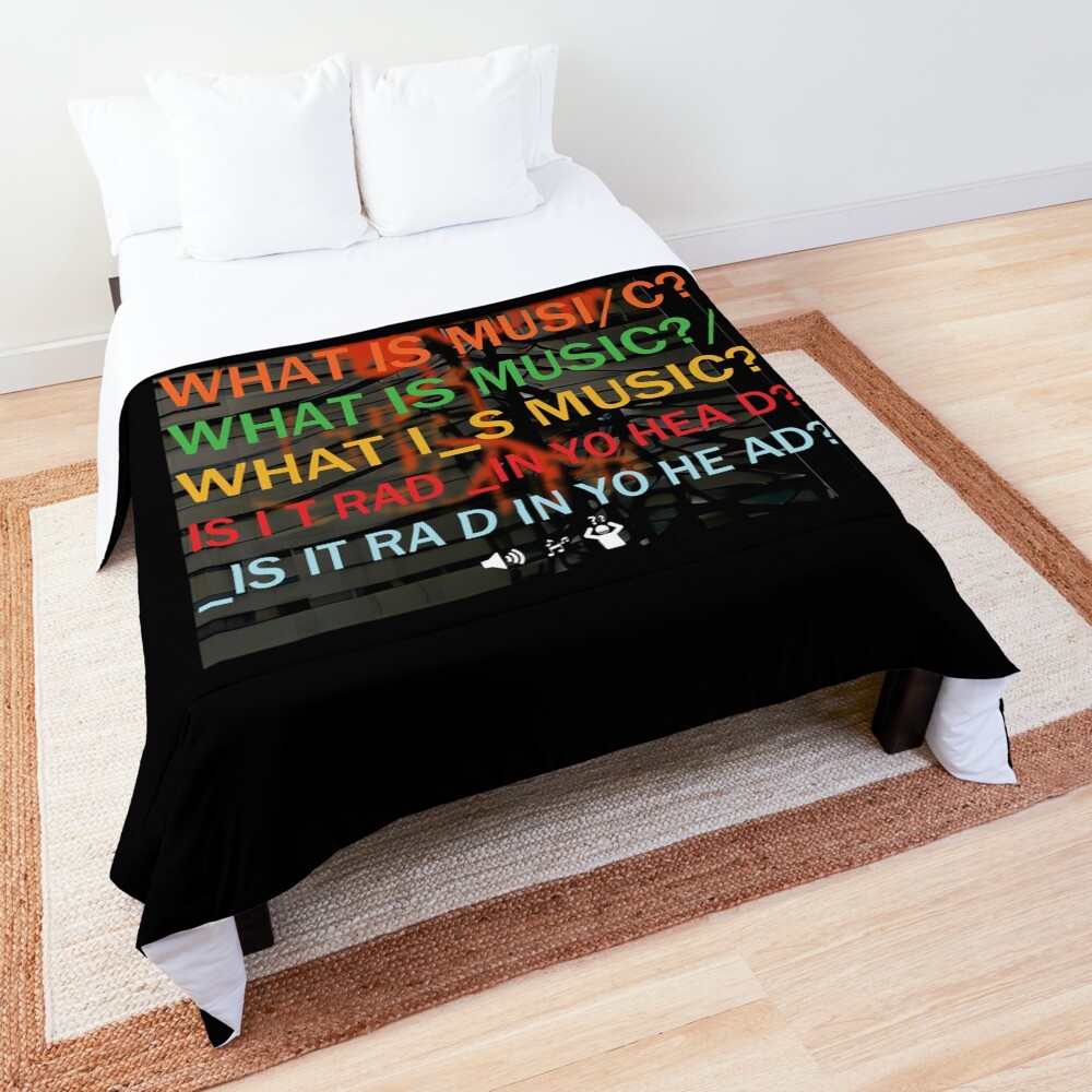 Item preview, Comforter designed and sold by WhatIsMusicPod.