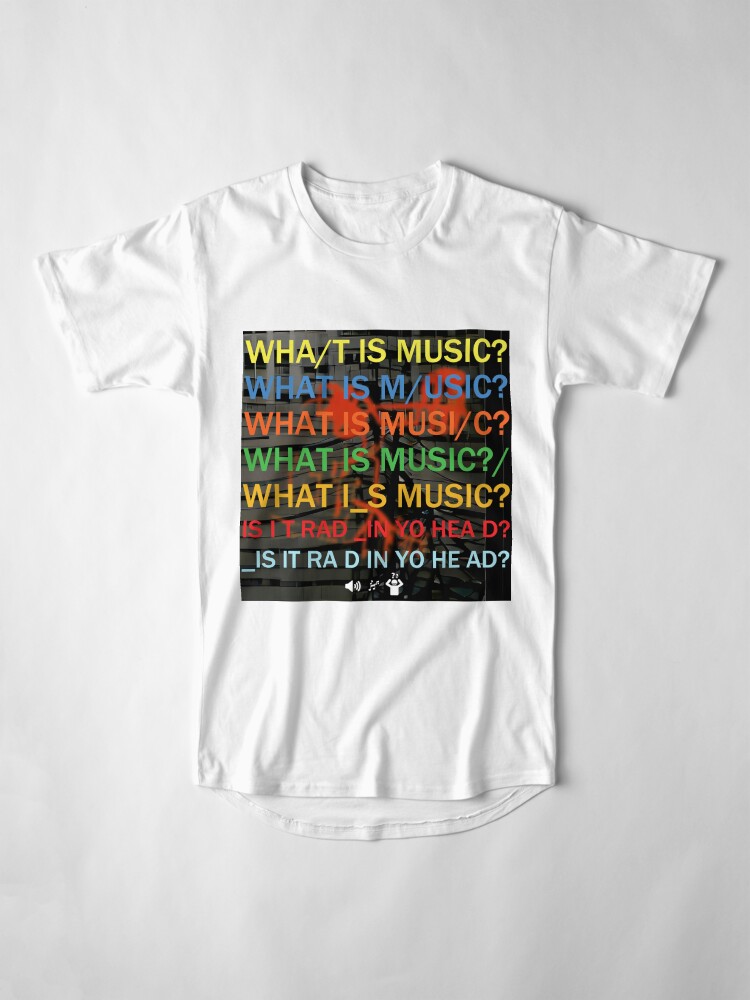 Thumbnail 4 of 5, Long T-Shirt, Rad Artwork designed and sold by WhatIsMusicPod.