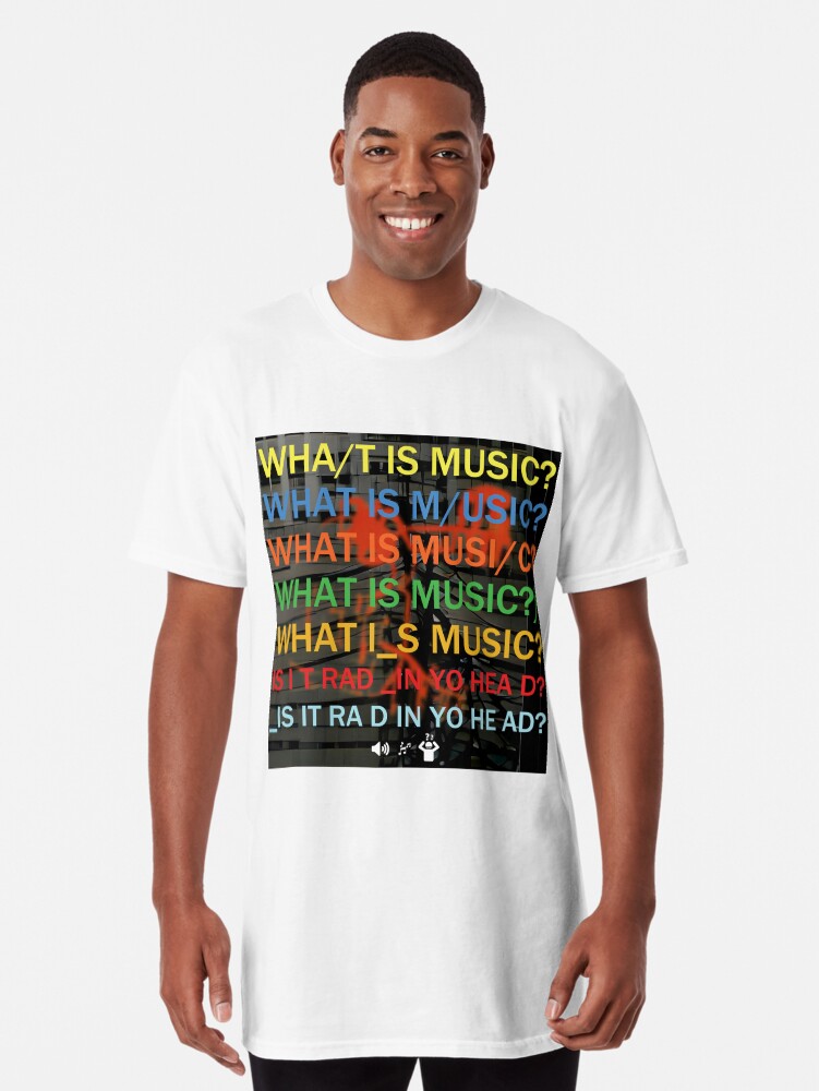 Thumbnail 1 of 5, Long T-Shirt, Rad Artwork designed and sold by WhatIsMusicPod.
