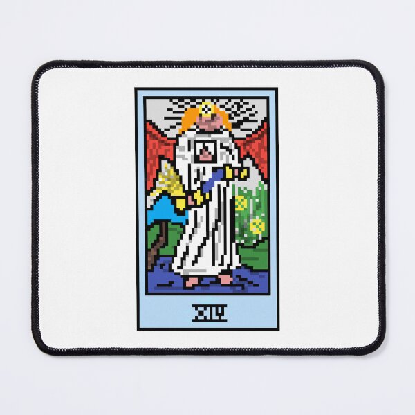 Item preview, Wait, is this pixel art tarot? White - Major Arcana 'Temperance' (Design for T-shirt, stickers and other accessories) designed and sold by Pixel Waite.
