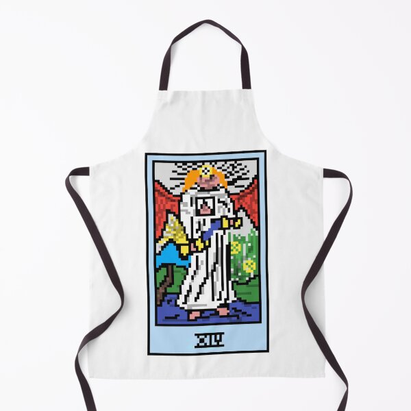 Item preview, Wait, is this pixel art tarot? White - Major Arcana 'Temperance' (Design for T-shirt, stickers and other accessories) designed and sold by Pixel Waite.