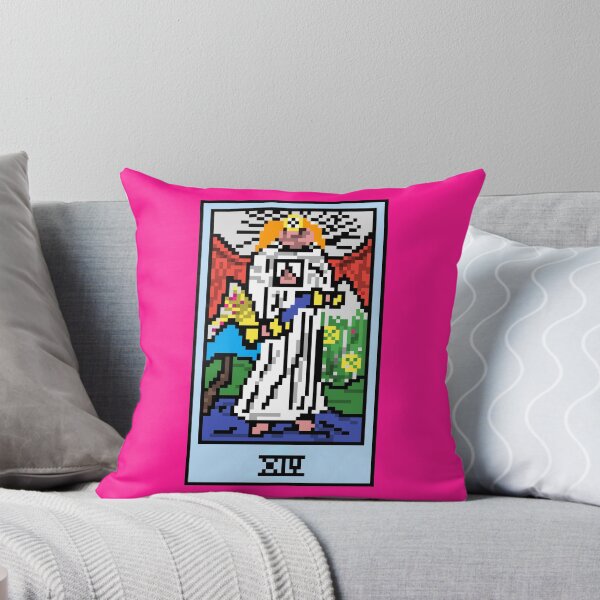 Item preview, Wait, is this pixel art tarot? Pink - Major Arcana 'Temperance' (Design for T-shirt, stickers and other accessories) designed and sold by Pixel Waite.