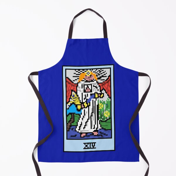 Item preview, Wait, is this pixel art tarot? Blue - Major Arcana 'Temperance' (Design for T-shirt, stickers and other accessories) designed and sold by Pixel Waite.