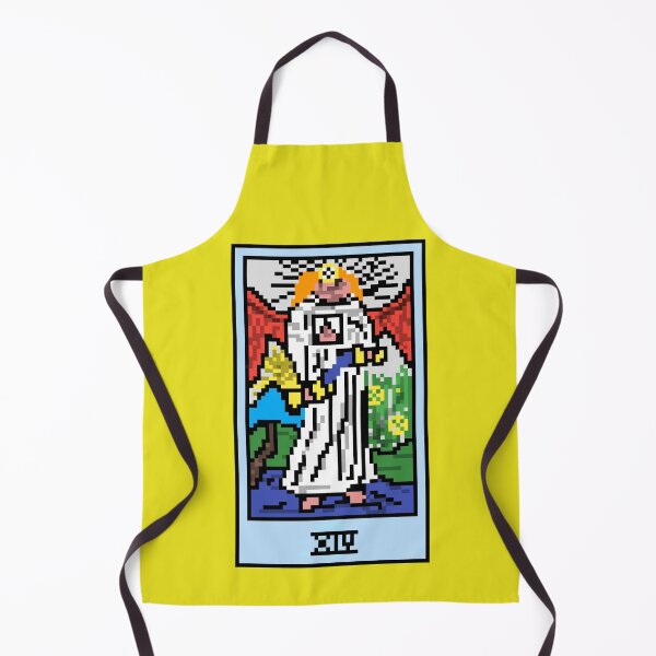 Item preview, Wait, is this pixel art tarot? Yellow - Major Arcana 'Temperance' (Design for T-shirt, stickers and other accessories) designed and sold by Pixel Waite.